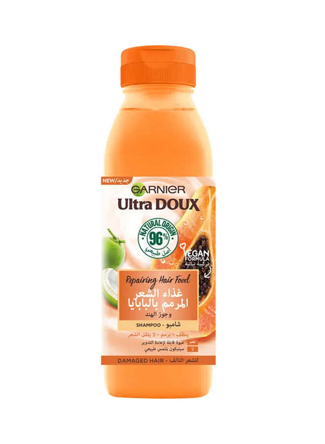 Garnier Hair food  Repairing Papaya  Ultra doux  Shampoo For Damaged Hair 350ml