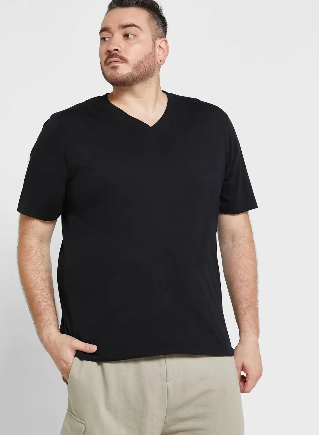 Seventy Five Plus Size V Neck T Shirt