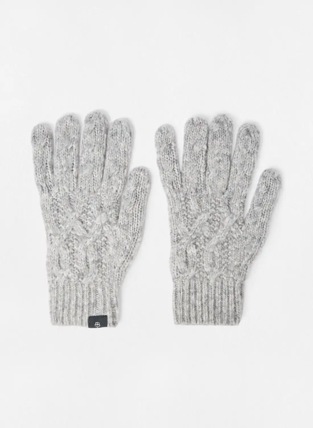 Ted Baker Mertonn Cable Knit Gloves Grey