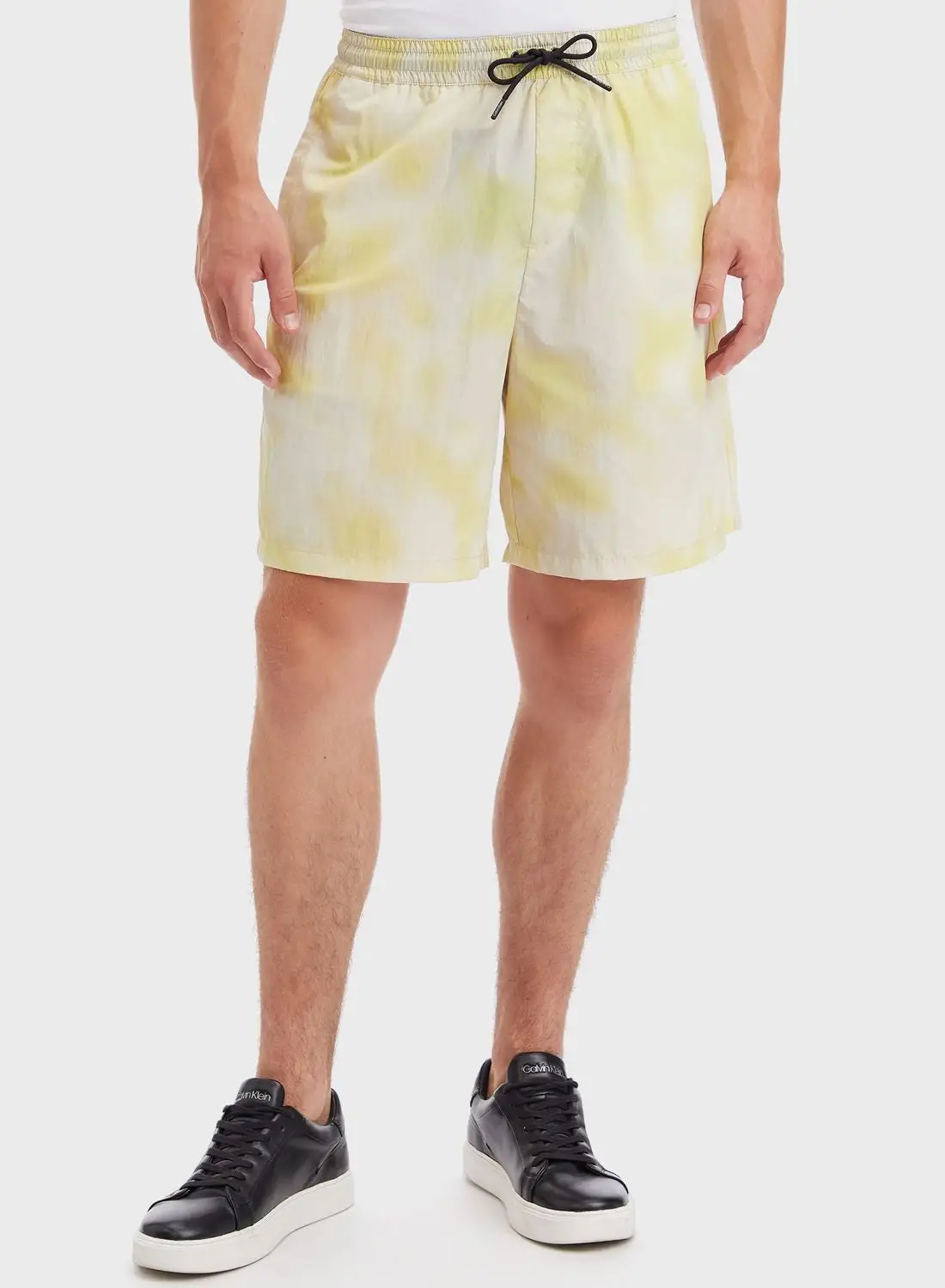 CALVIN KLEIN Relaxed Wide Aop Print Shorts