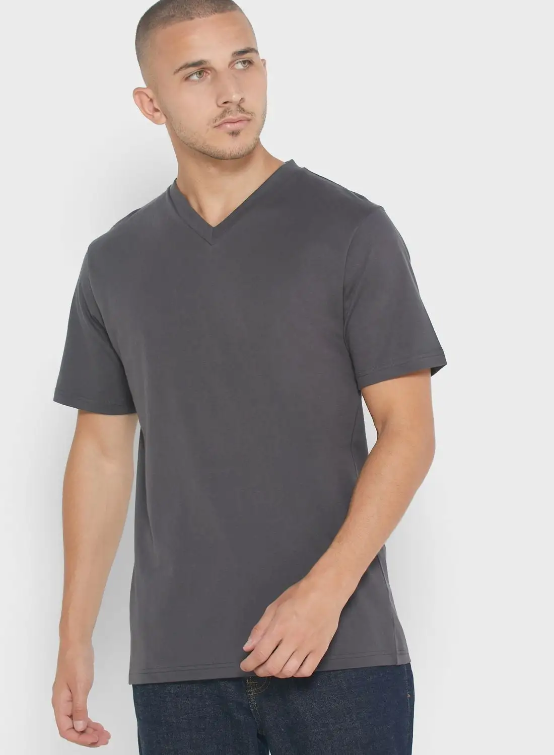 Seventy Five Basics Essential V Neck T-shirt