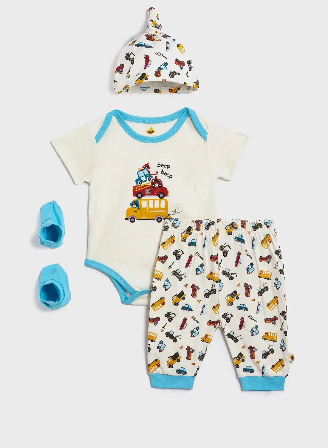 Cheekee Munkee Infant 4 Piece Gift Set