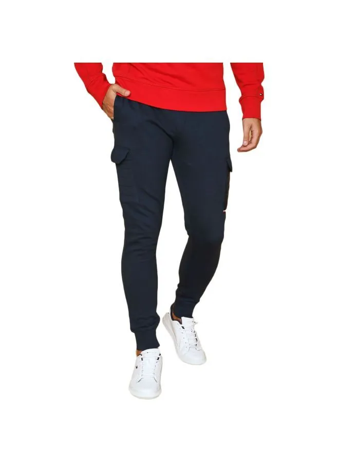 TOMMY HILFIGER Regular Fit Mixed Media Sweatpants Sky Captain