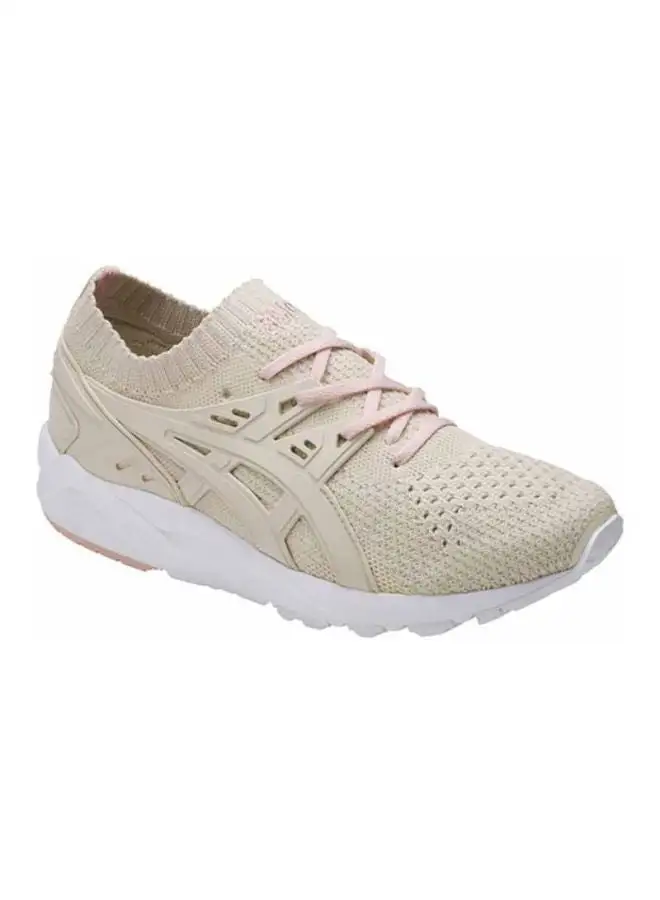 asics Gel-Kayano Trainer Knit Lace-up Sneakers Beige/Pink/White