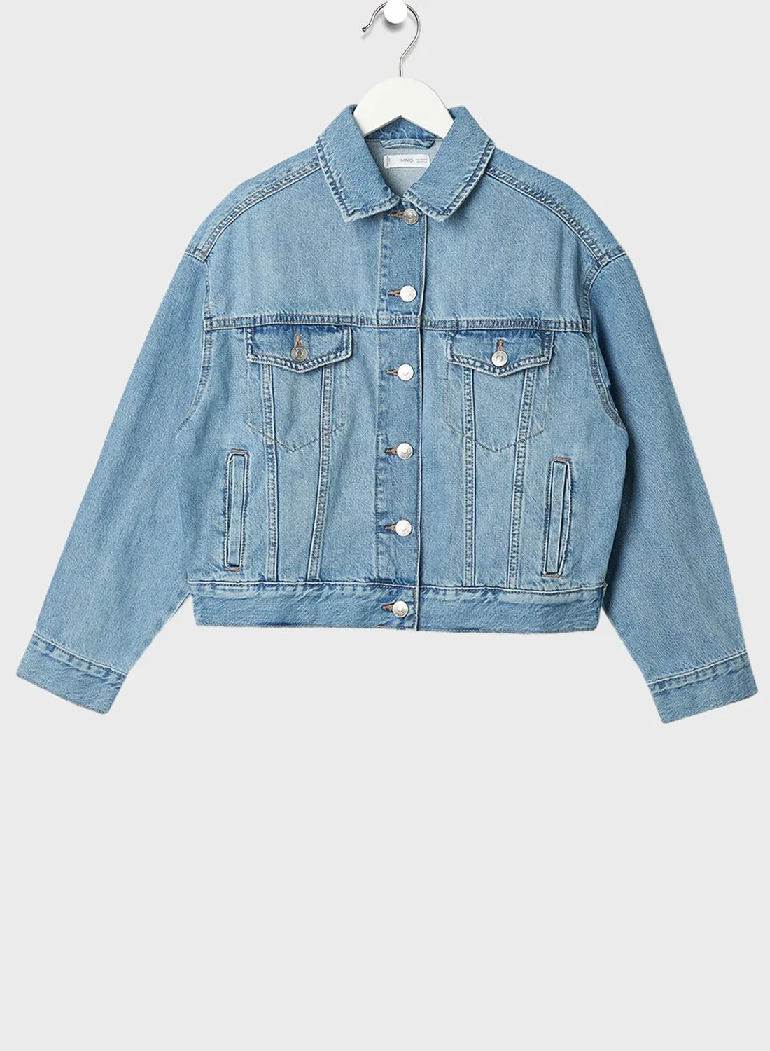 MANGO Kids Oversized Denim Jacket