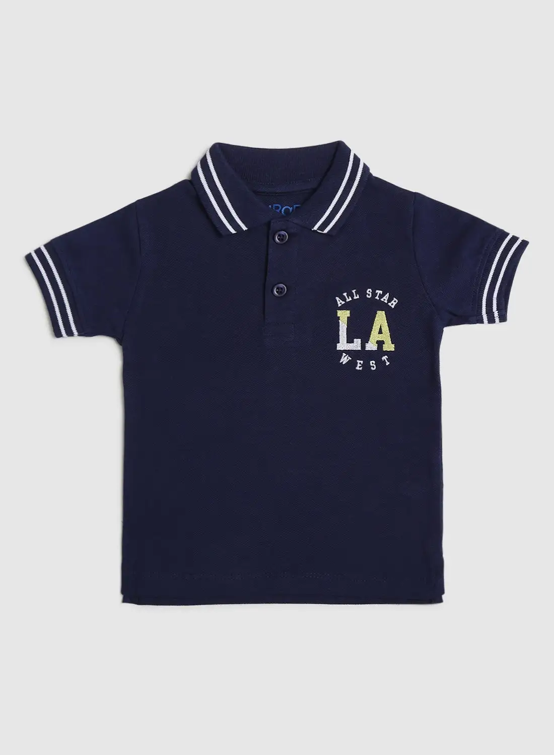 Zarafa Boy Collared Neck Polo Navy