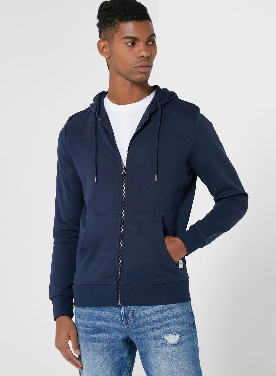 JACK & JONES Essential Zip Through Hoodie