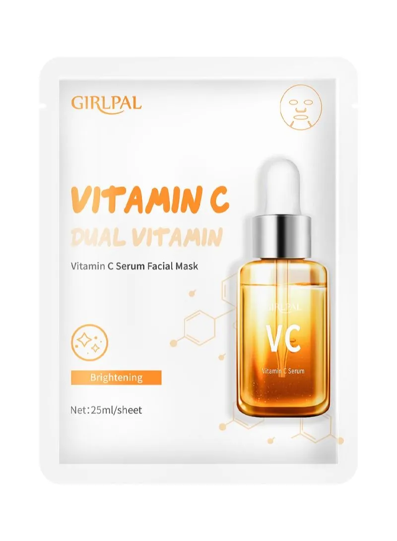 GIRLPAL Vitamin C Serum Facial Mask Brightening 1-piece 25ml