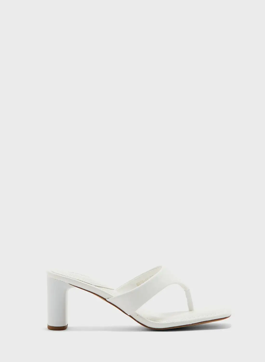 Ginger Toe Thong Low Heeled Mule