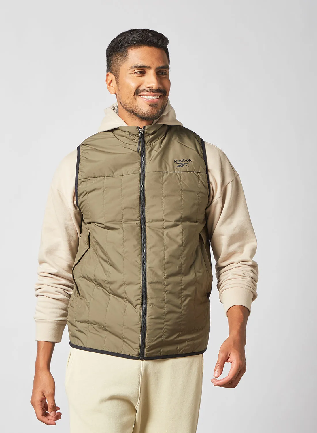 Reebok High Neck Vest Olive