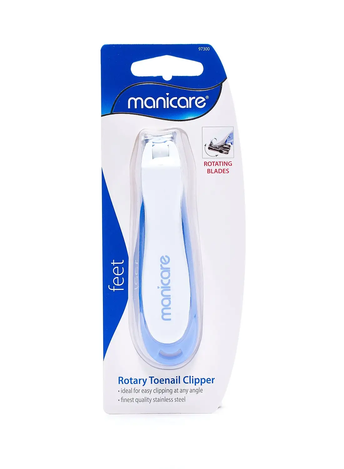 Manicare Rotary Nail Clipper For Feet White/Blue