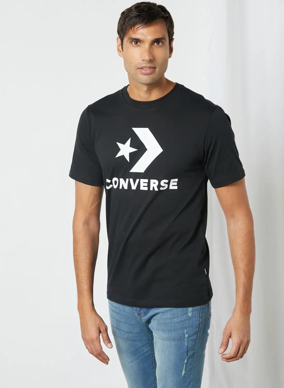 CONVERSE Star Chevron Short Sleeve T-Shirt Black