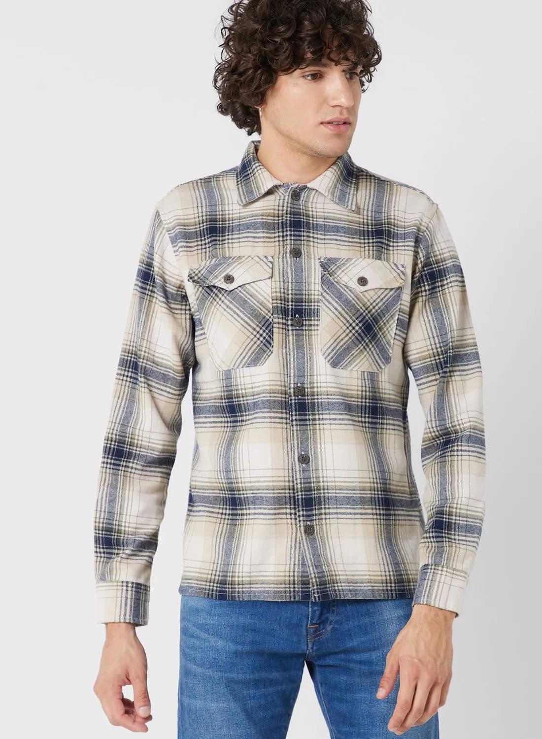 JACK & JONES Checked Regular Fit Shirt