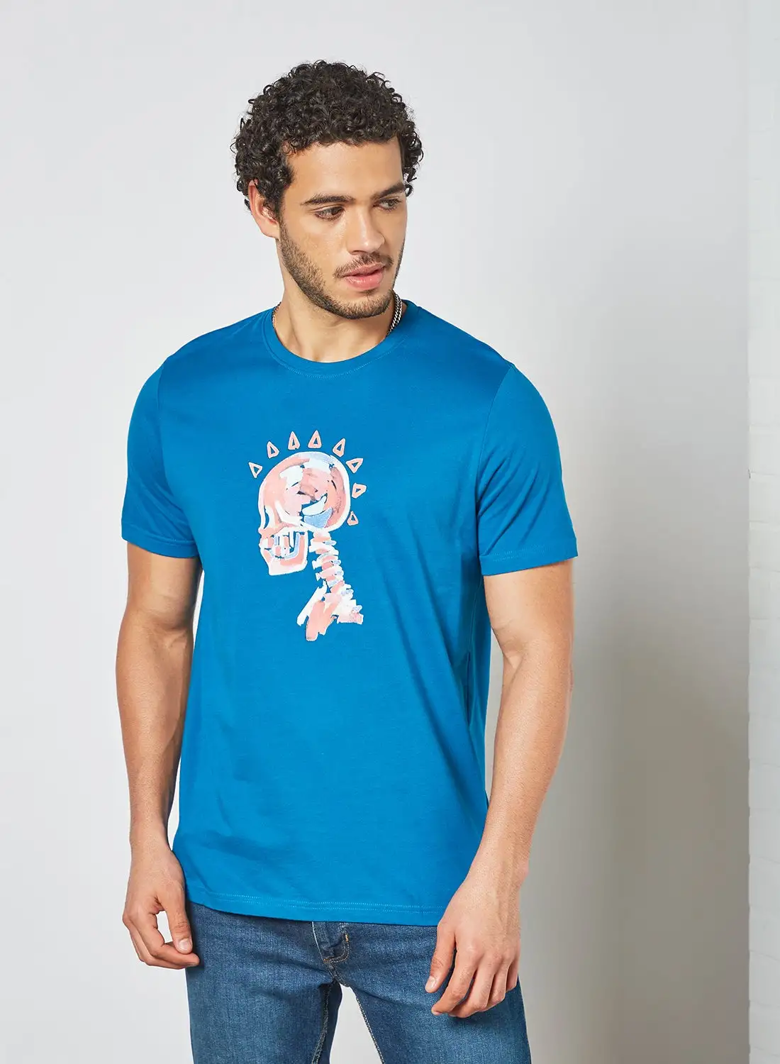 Blue Saint Casual Stylish T-Shirt Blue