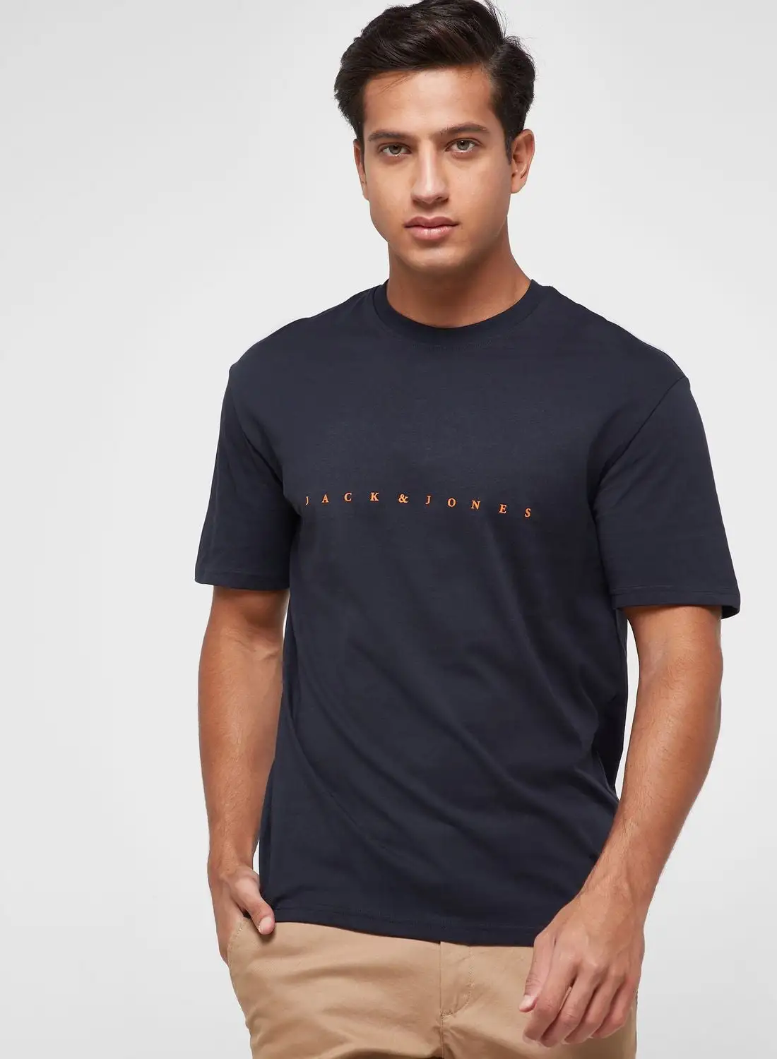 JACK & JONES Logo Crew Neck T-Shirt