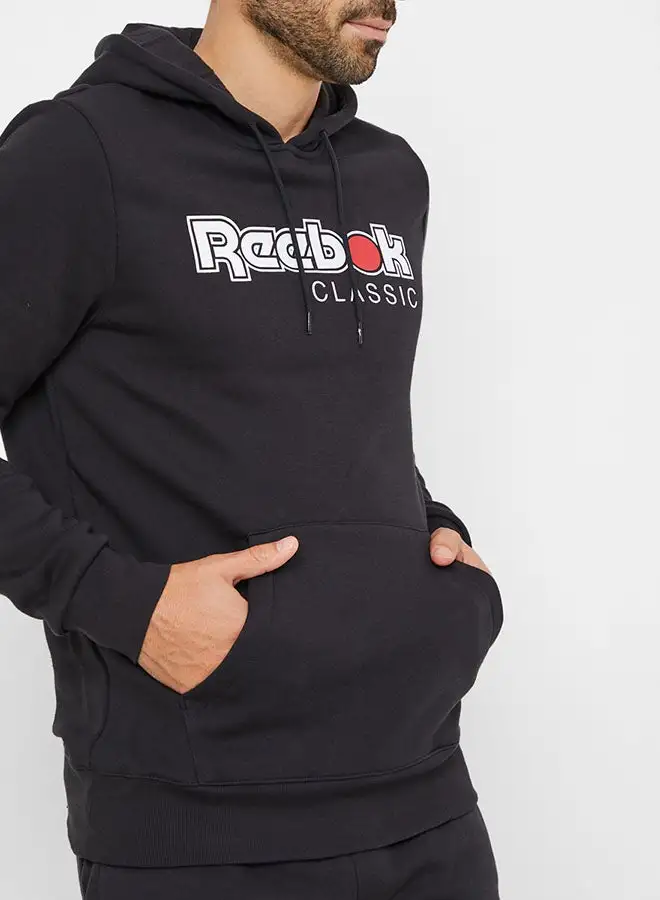 Reebok CL ITL OTH Hoodie Black/White/Red