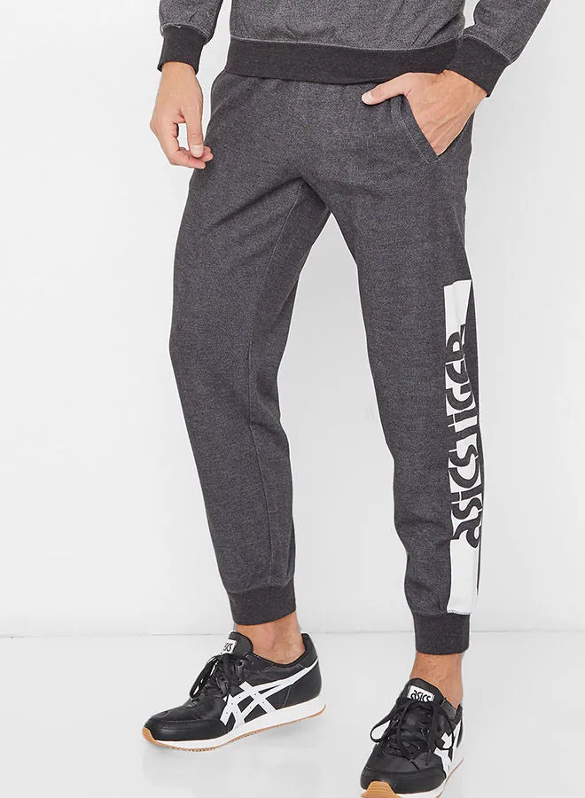 asics Mid Rise Regular Fit GF Sweatpants Performance Black Heather