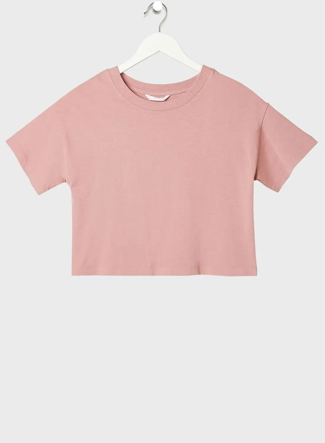 MANGO Youth Teen Cropped T-Shirt