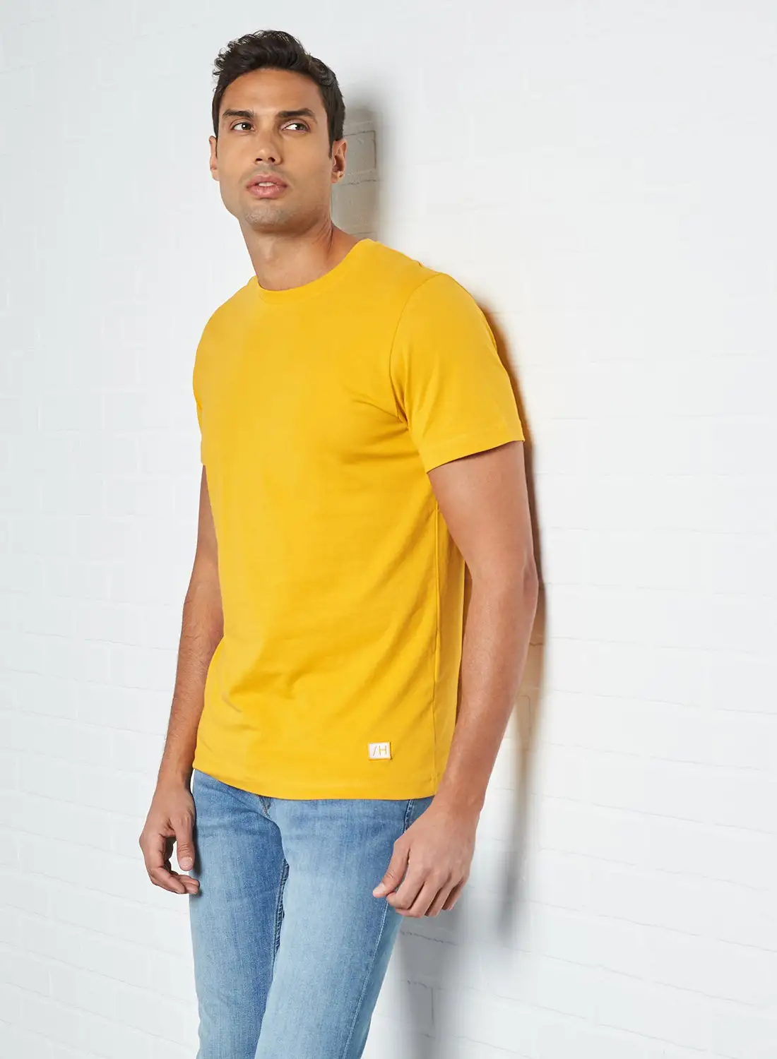 مختارة Homme Solid T-Shirt Mango Mojito