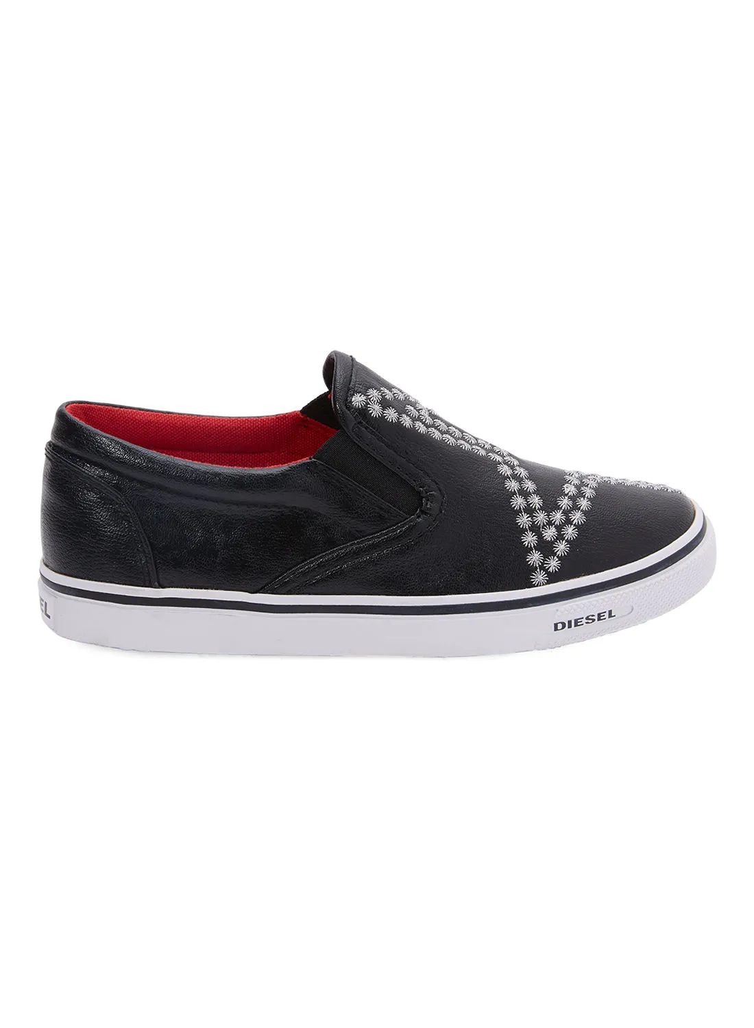 DIESEL KID 16 STAR YO Girl Slip Ons Black