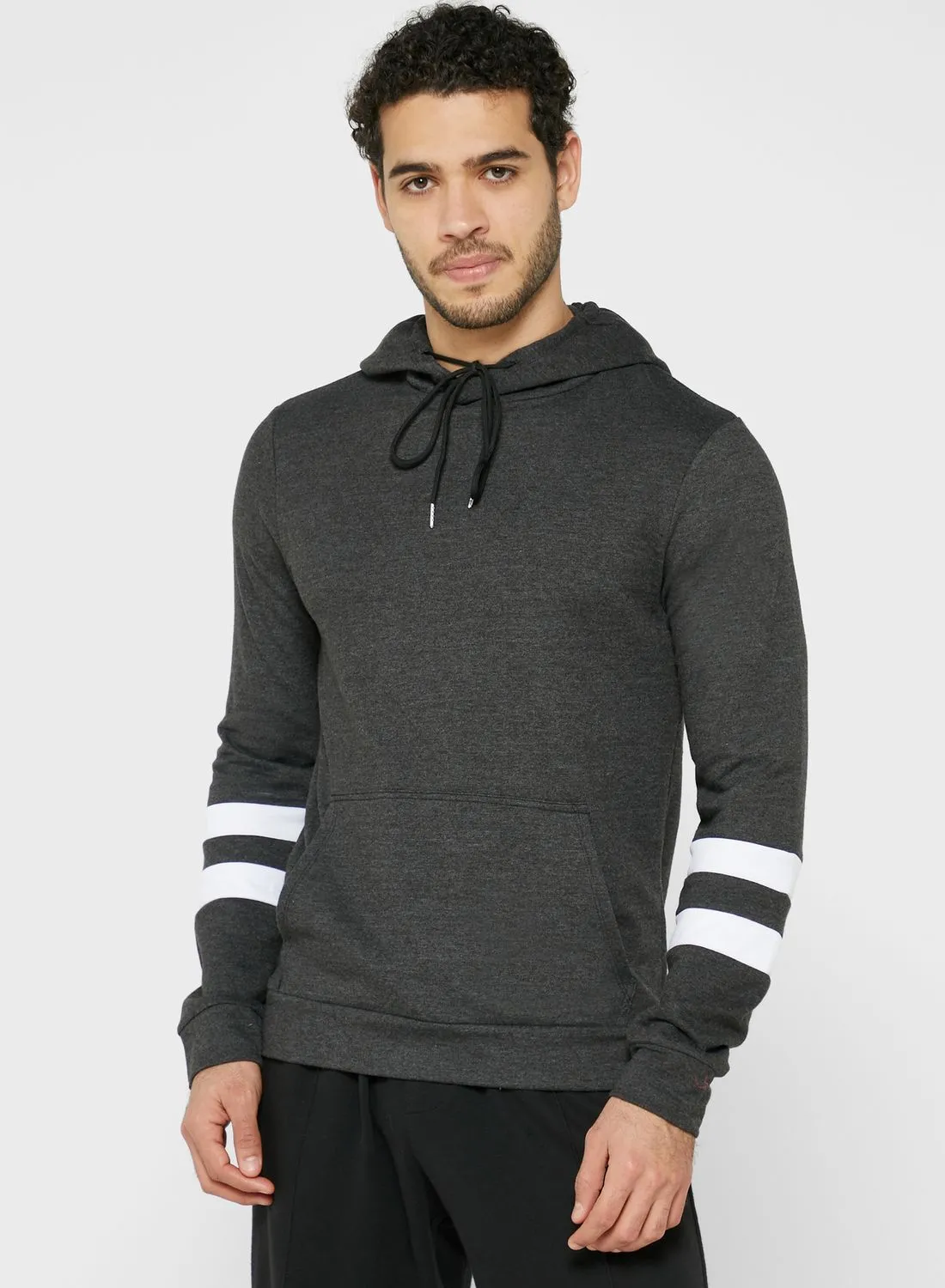 Seventy Five Arm Striped Hoodie