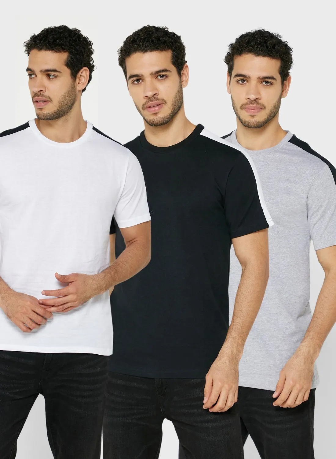 Seventy Five Basics 3 Pack Panel T-Shirts