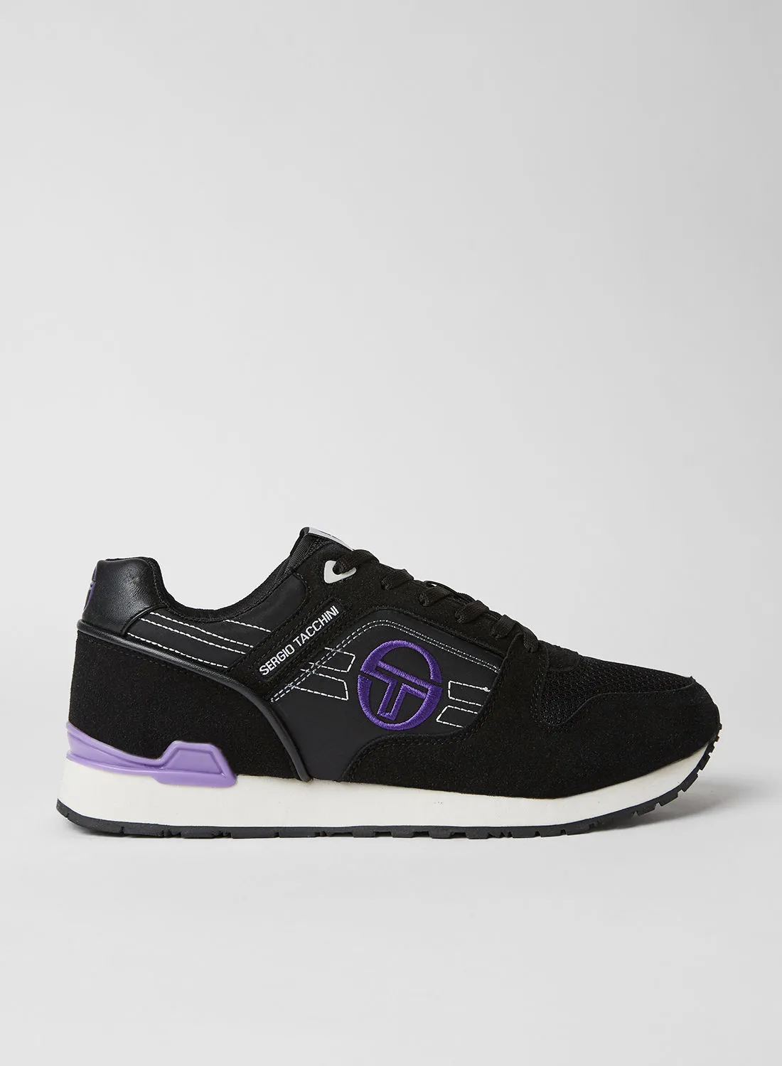 Sergio Tacchini Faux Suede Panel Sneakers Black