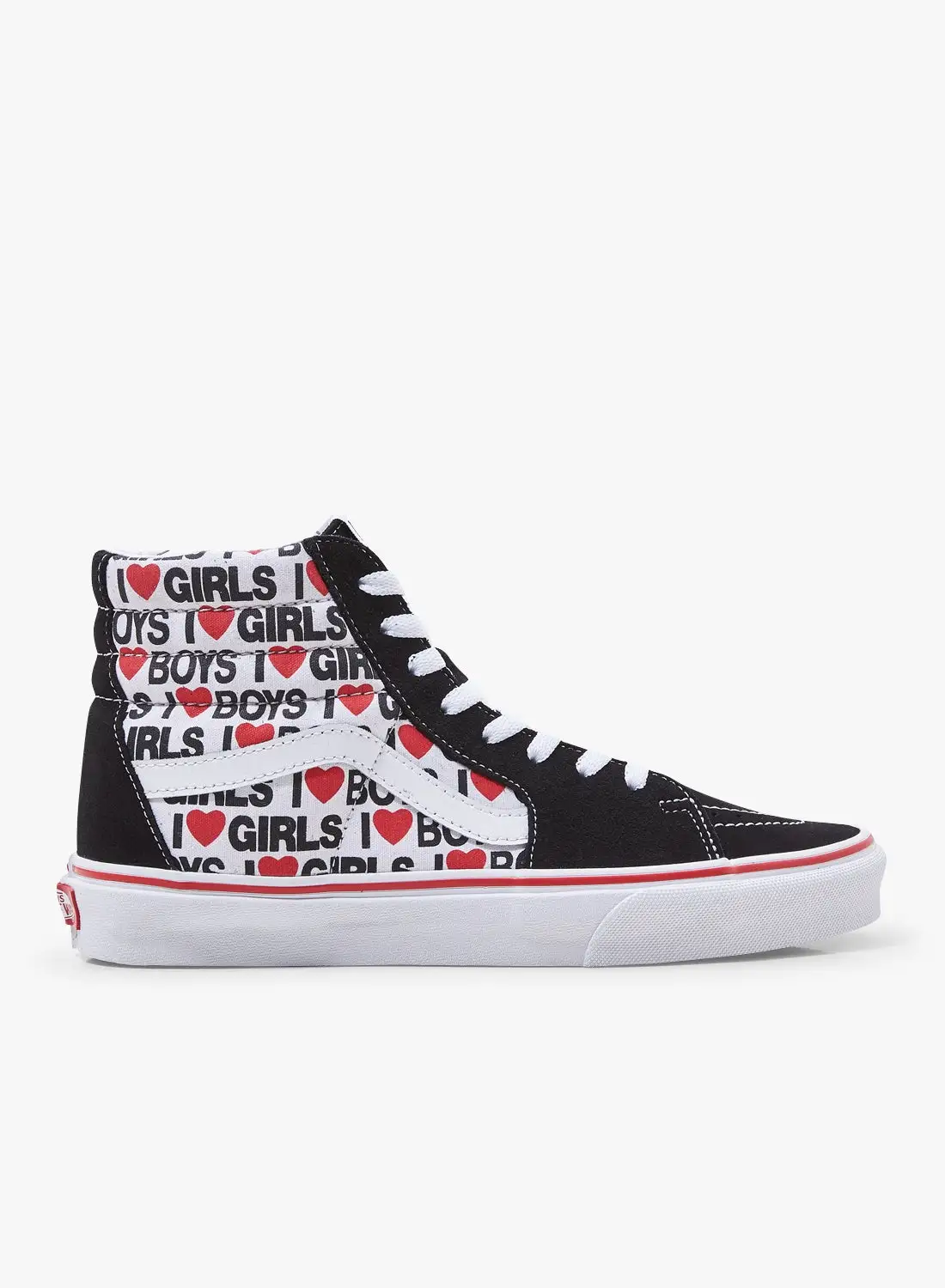 حذاء رياضي VANS UA SK8-HI برقبة عالية أسود / أبيض