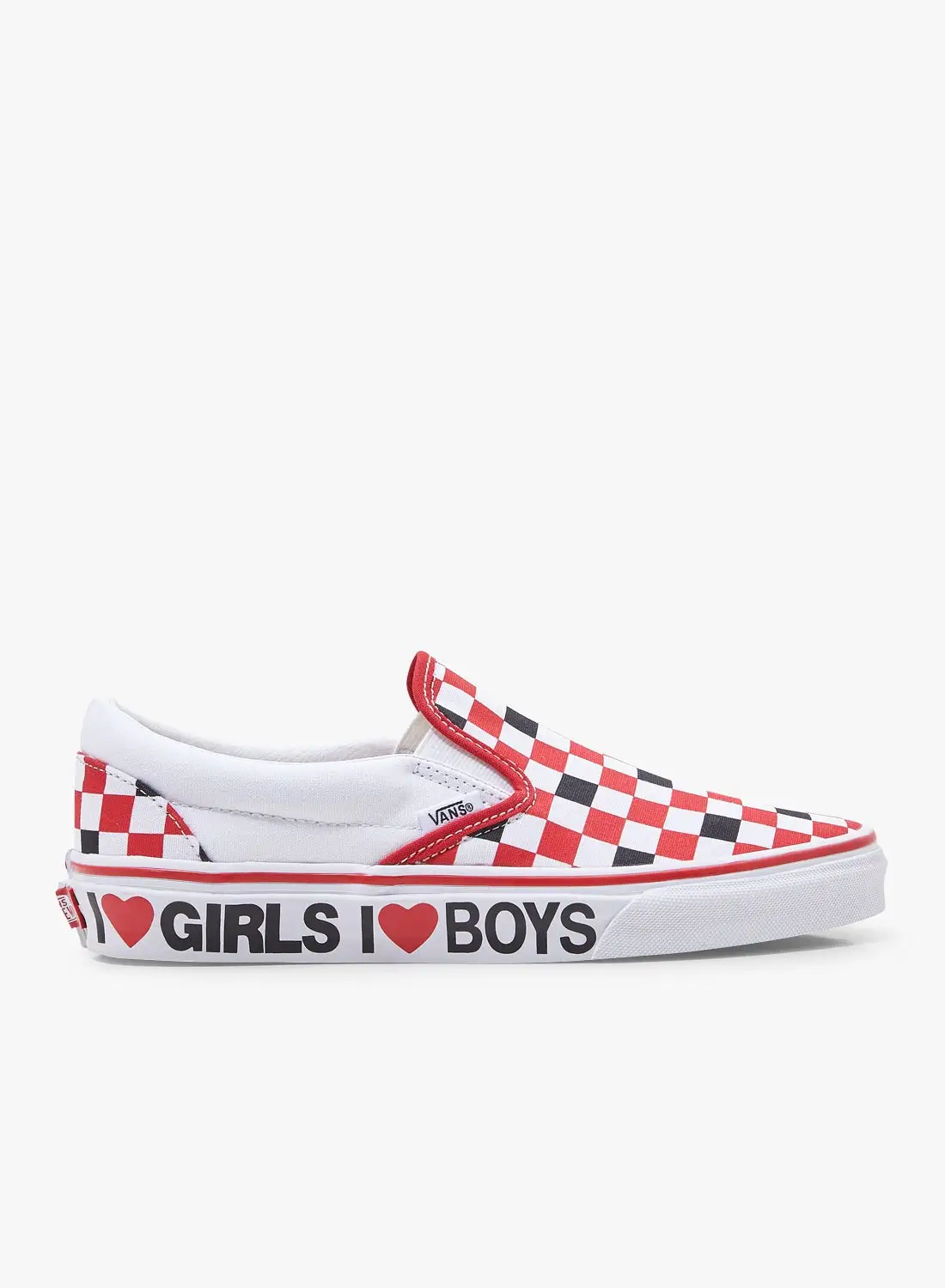 VANS UA Classic Slip Ons Red/White Red/White