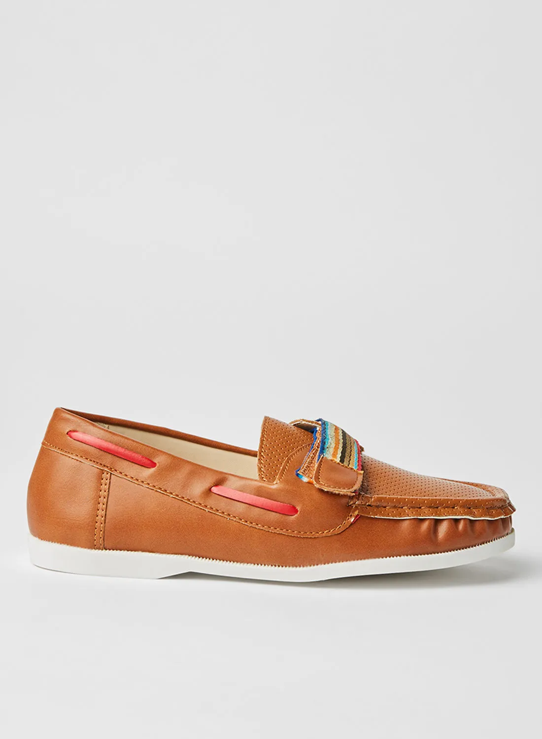 ZAHA Synthetic Slip-On Shoes Tan