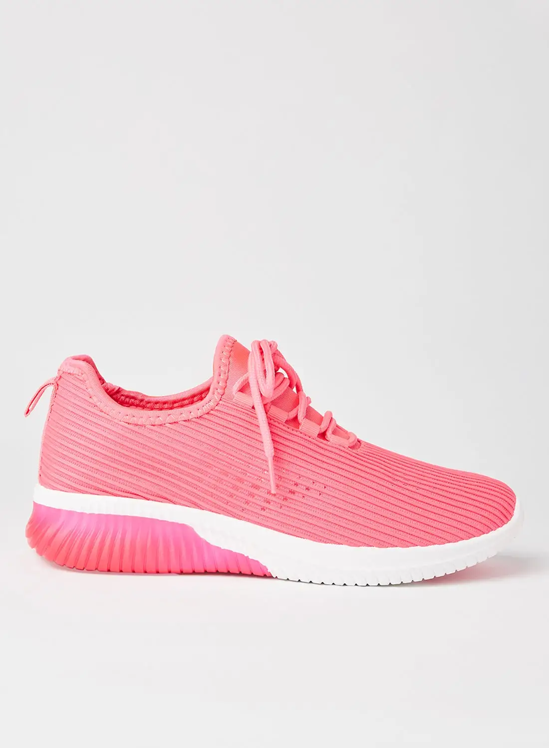 Qupid Tank Slip-Ons Neon Fuchsia