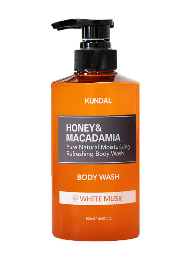 KUNDAL Honey & Macadamia Pure Natural Moisturizing Refreshing Body Wash White Musk