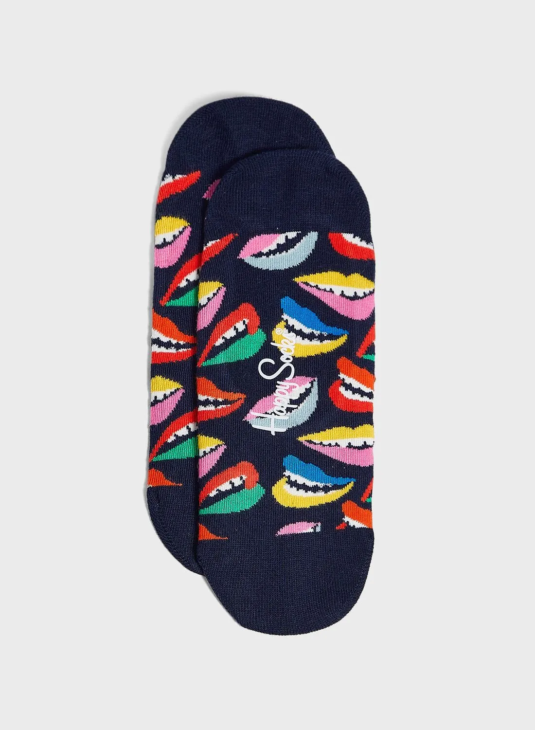 Happy Socks Lips Print Liner Socks