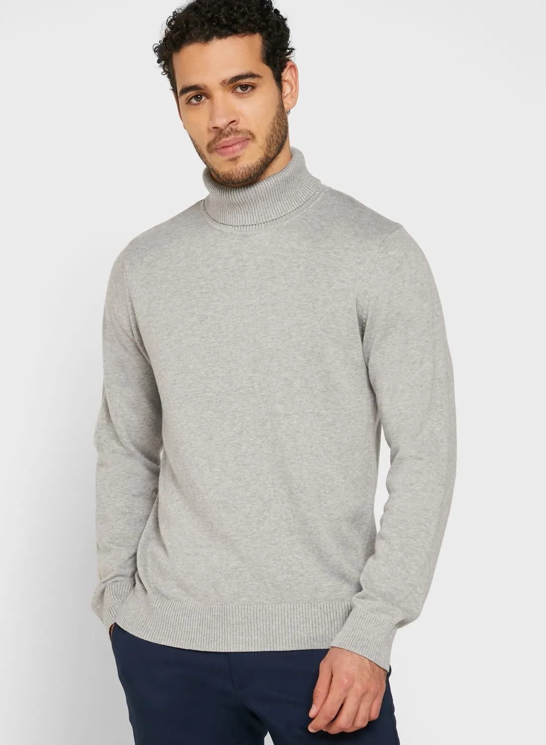 Robert Wood Essential High Roll Neck Knit