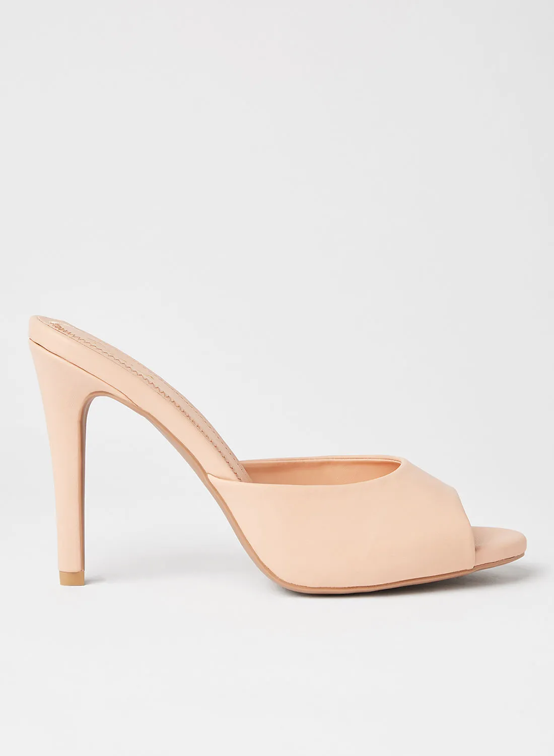 Qupid Grammy Faux Leather Sandals Blush