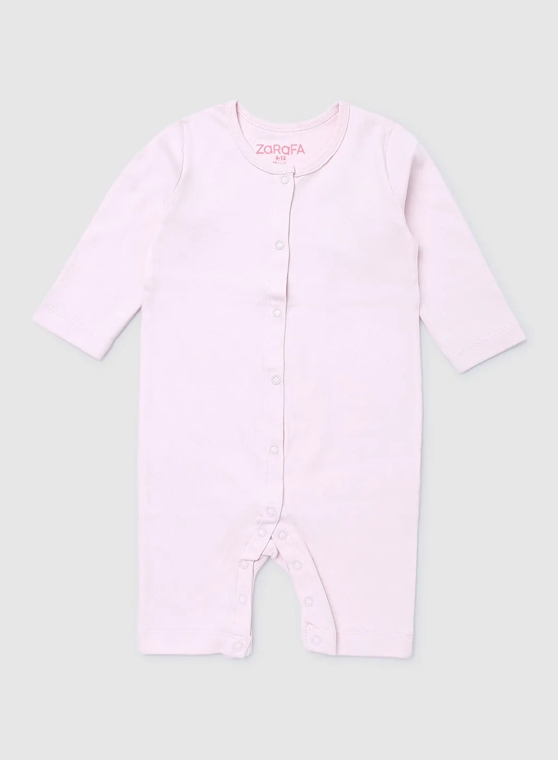 Zarafa Baby Boys Onesies With Front Open Snap Powder Pink