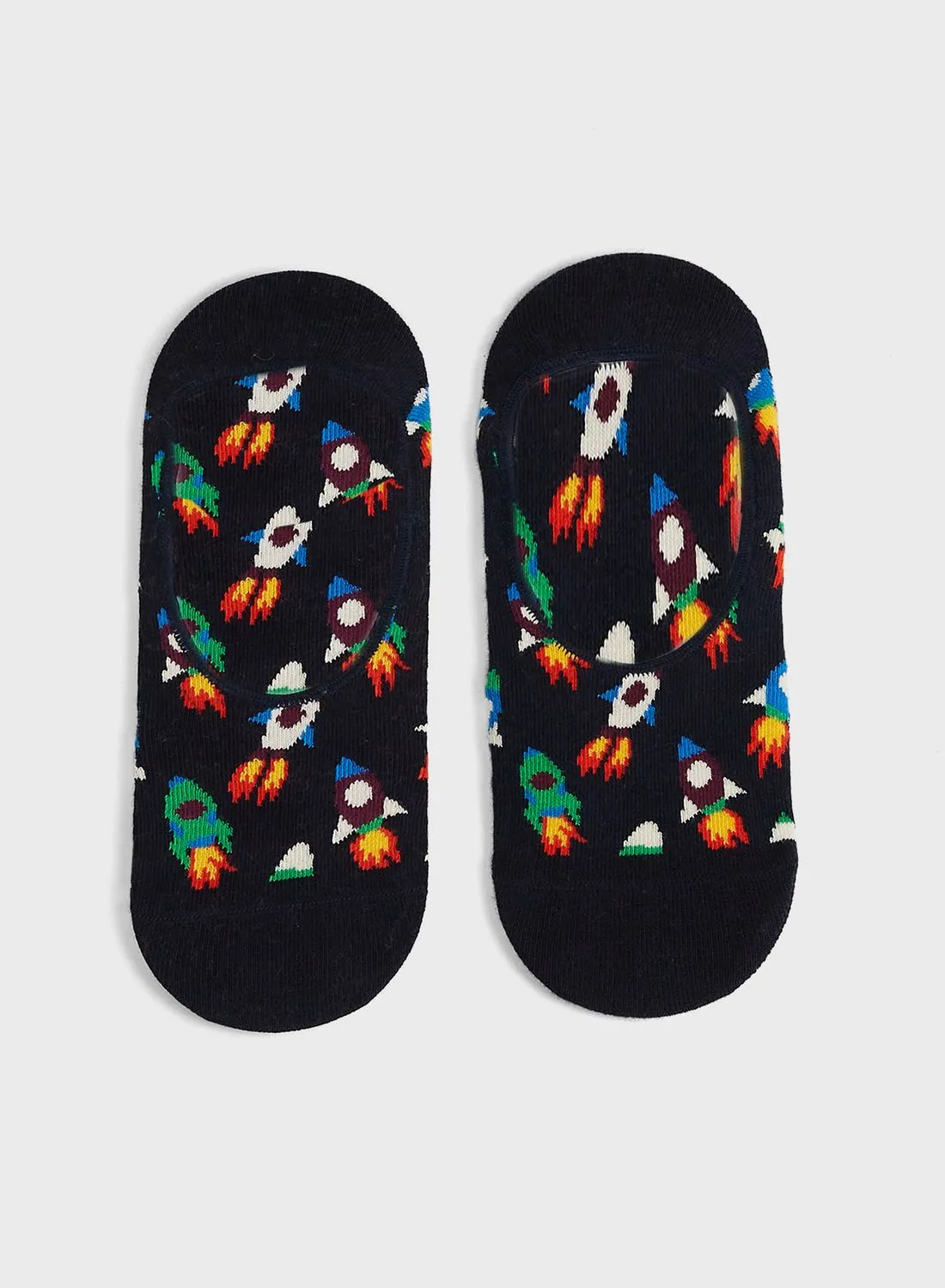 Happy Socks Rocket Print Liner Socks