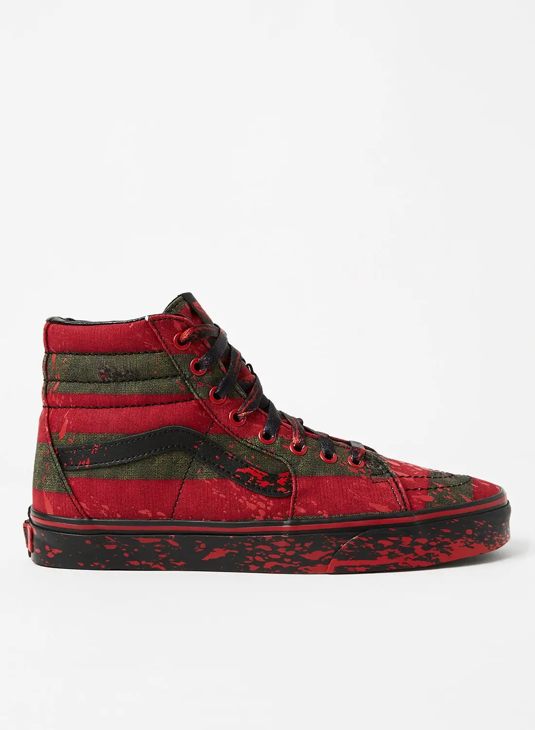 VANS Unisex Sk8 Nightmare On Elm Sneakers Red