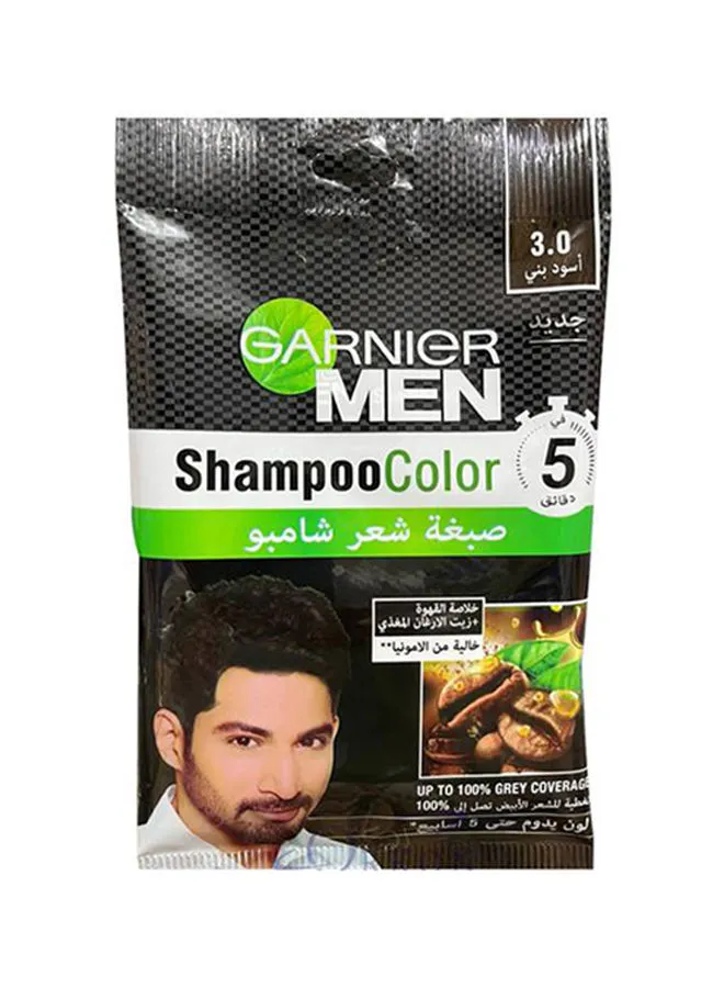 Garnier Men Shampoo Color 3.0 Black Brown