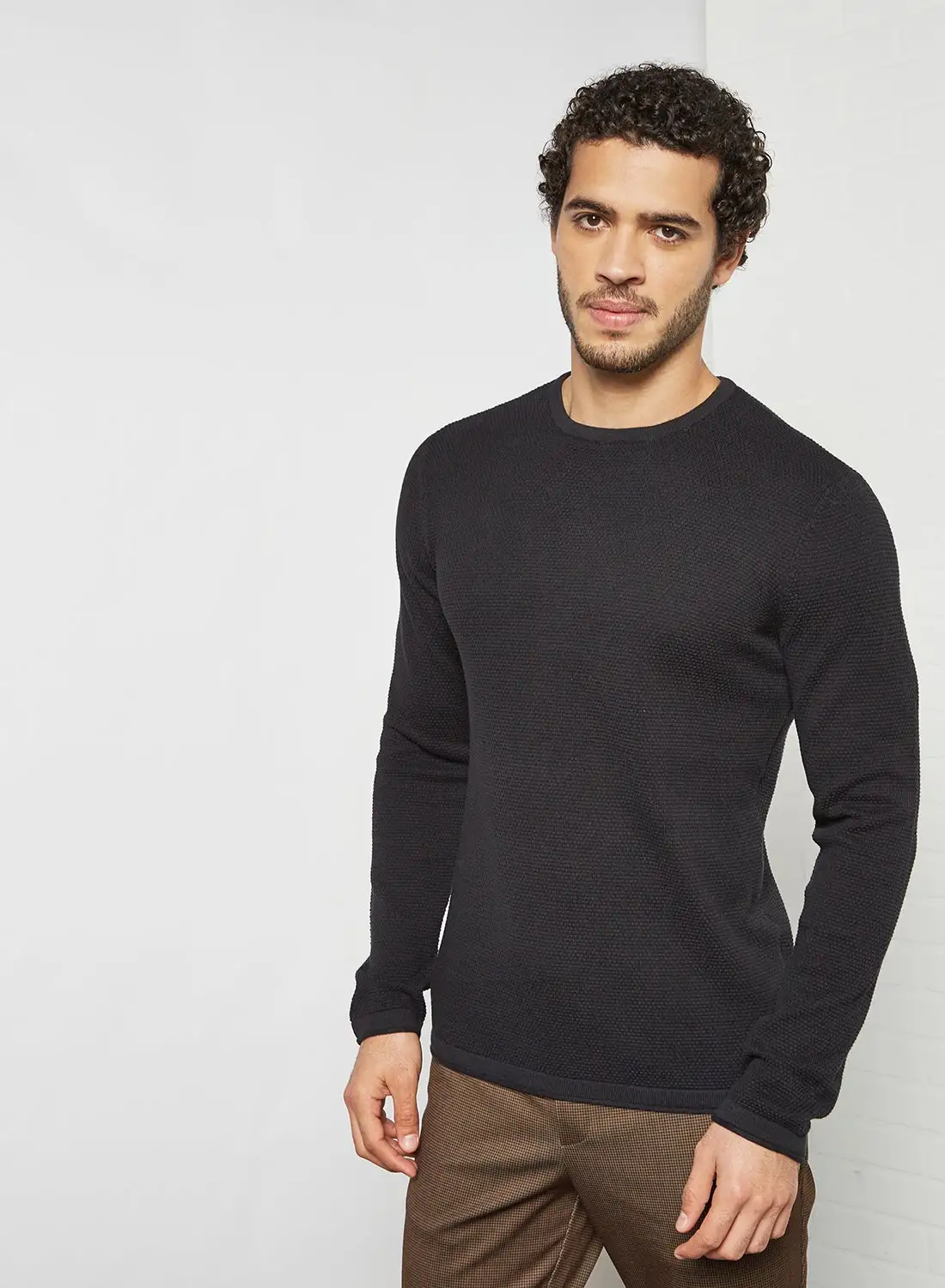 ONLY & SONS Basic Knit Sweater Black