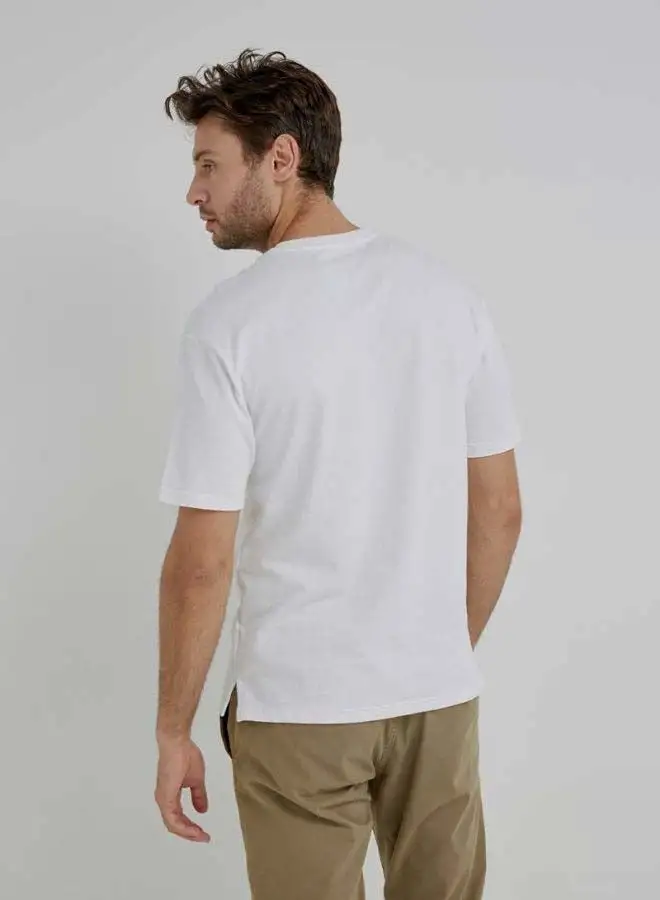 ANTA Short Sleeves Crew Neck T-Shirt Pure White