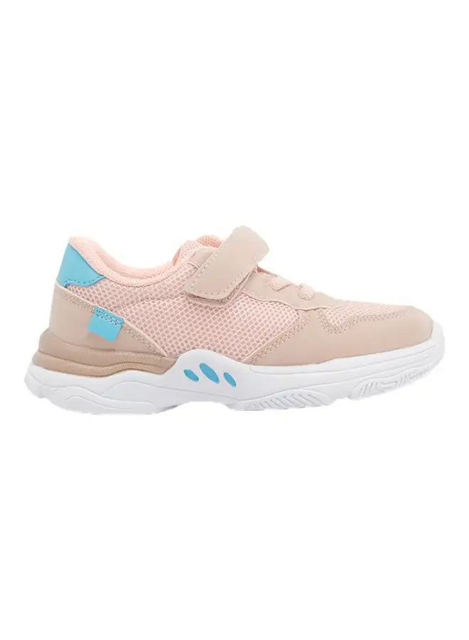 ZAHA Baby Girls Mesh Velcro Low Top Sneakers Dusty Pink