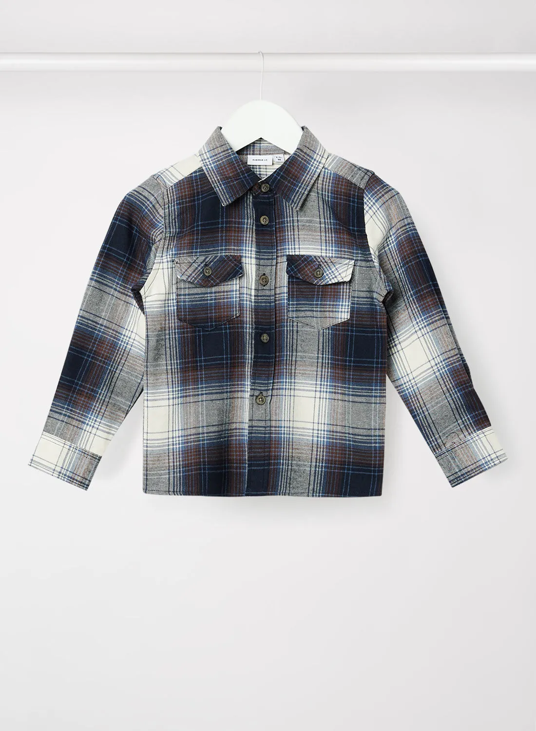 NAME IT Boys Plaid Print Shirt Multicolour