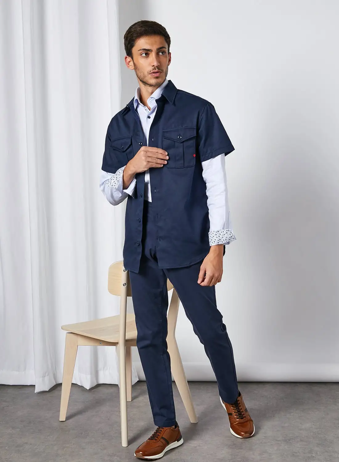 JACK & JONES Royal R001 RDD Shirt Navy Blazer