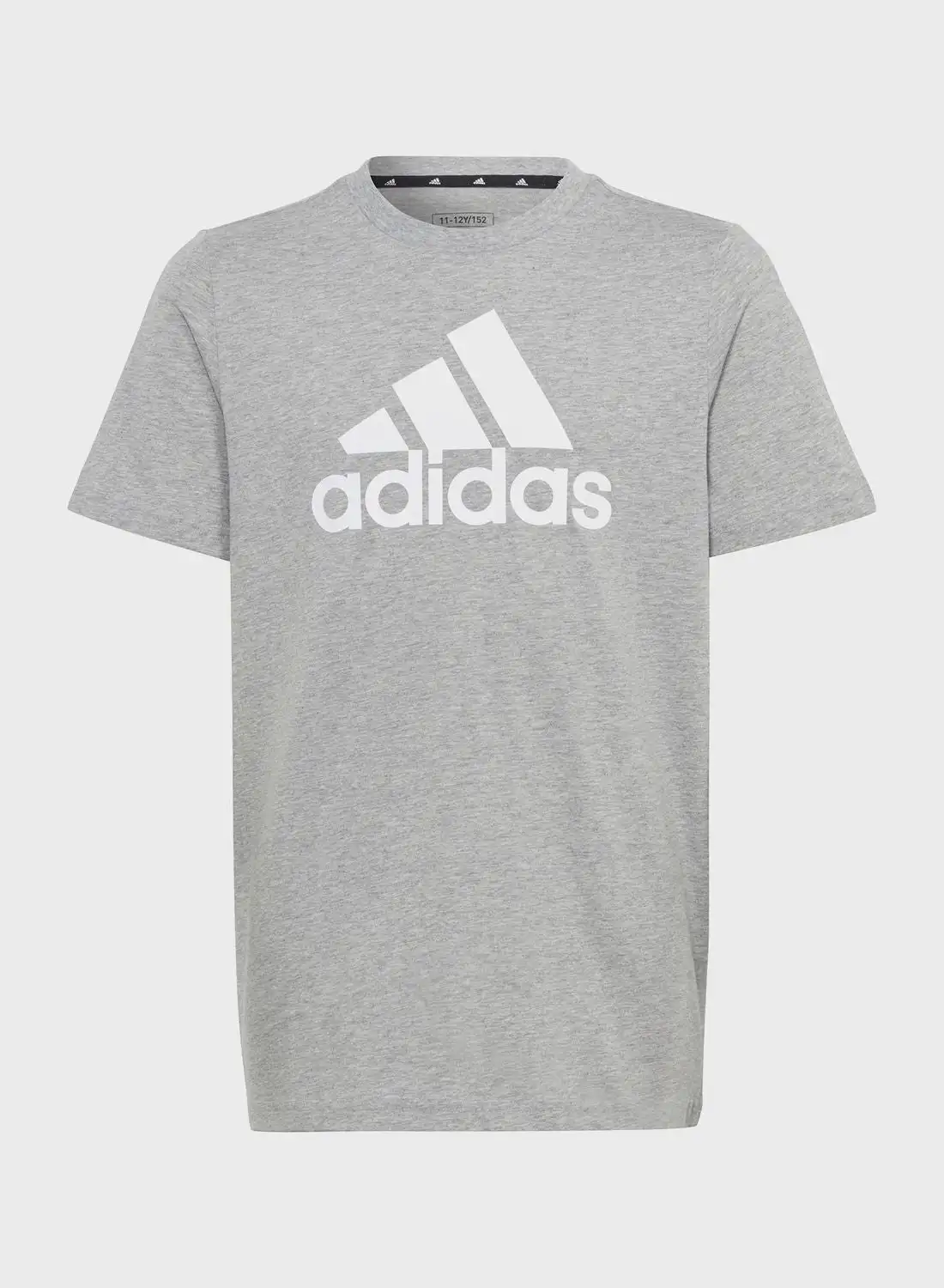 تي شيرت قطني بشعار كبير من Adidas Essentials