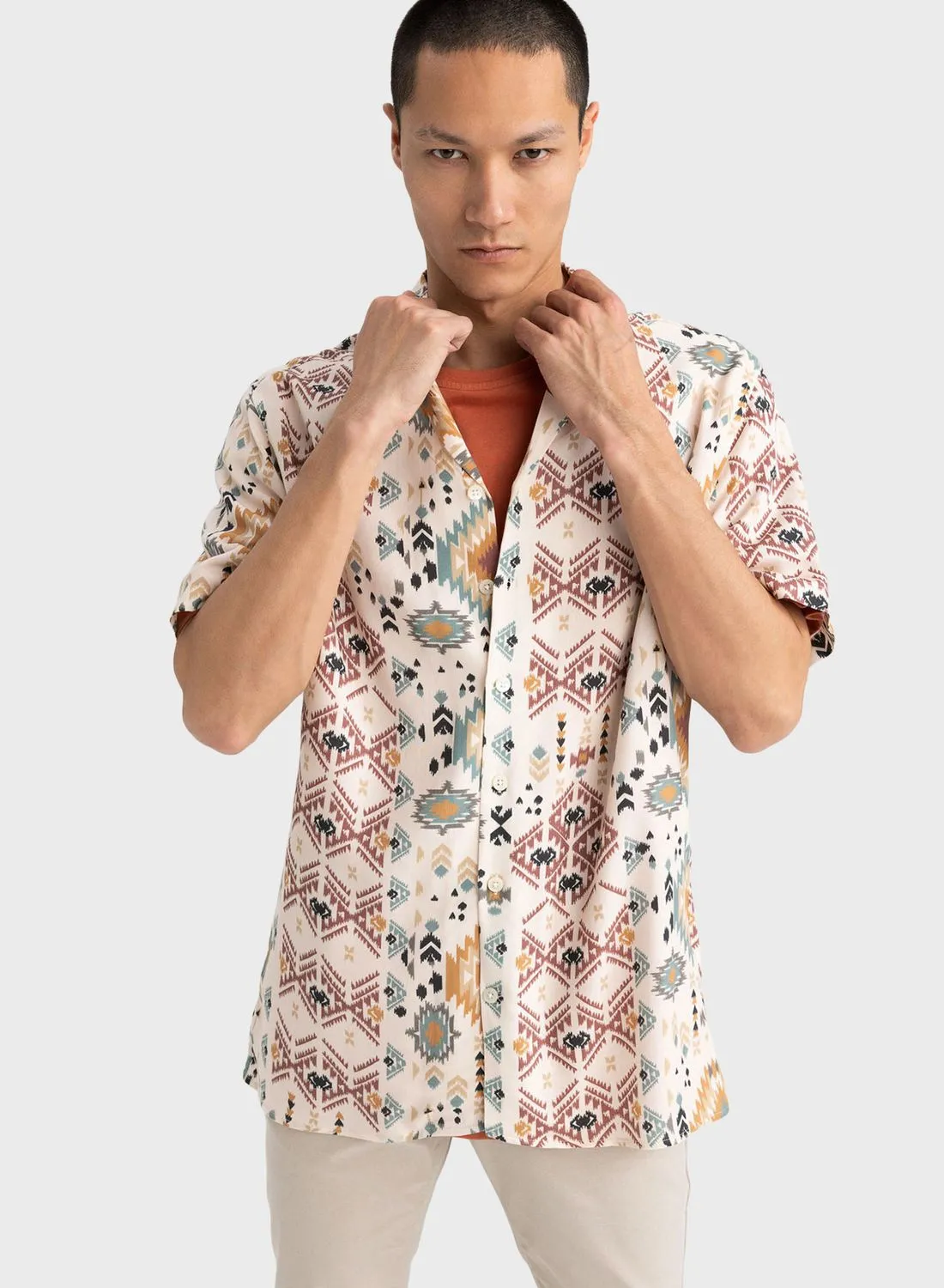 DeFacto Printed Regular Fit Shirt