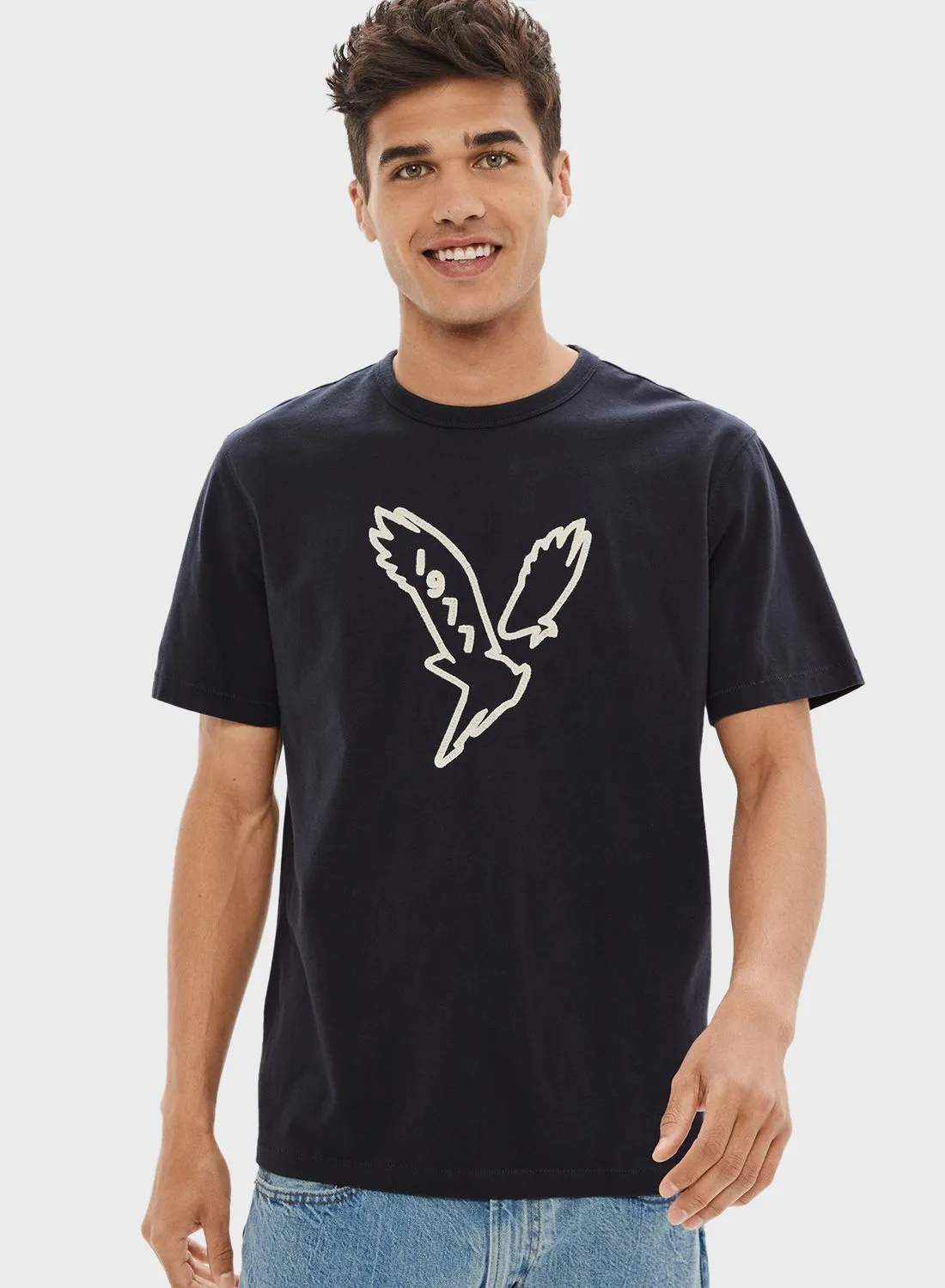 American Eagle Logo Crew Neck T-Shirt