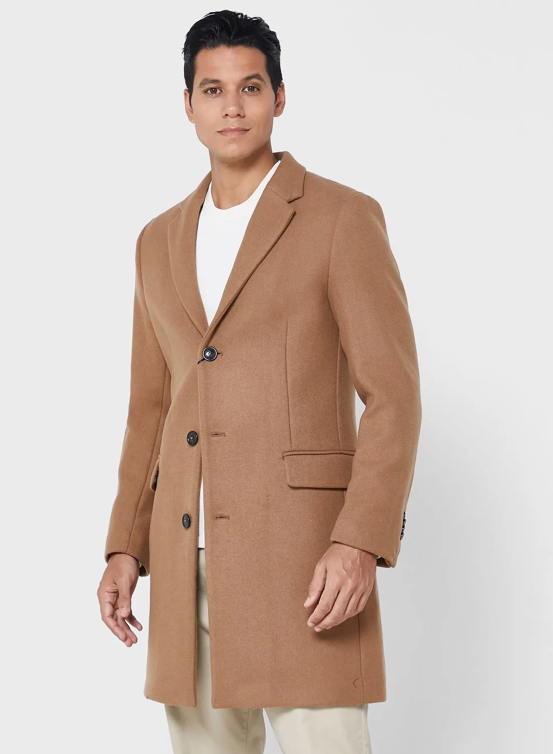 Mango Man Double Flap Pocket Coat