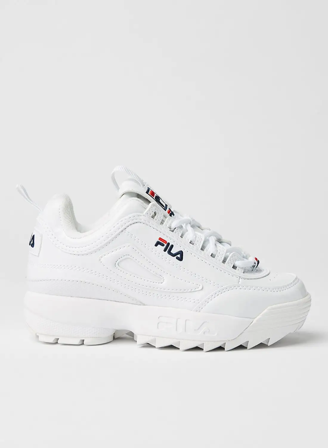 حذاء رياضي للأطفال Disruptor II من FILA Wht / Fnvy / Fred