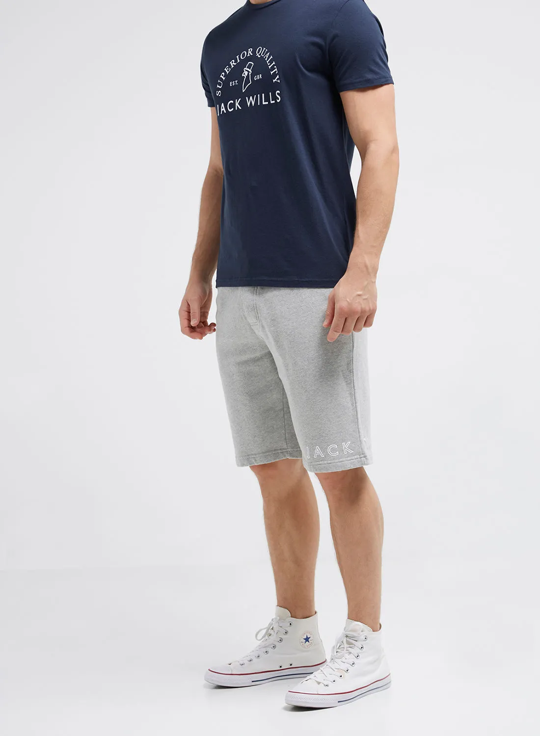 Jack Wills Brenkley Sweatshorts Lt Ash Mrl